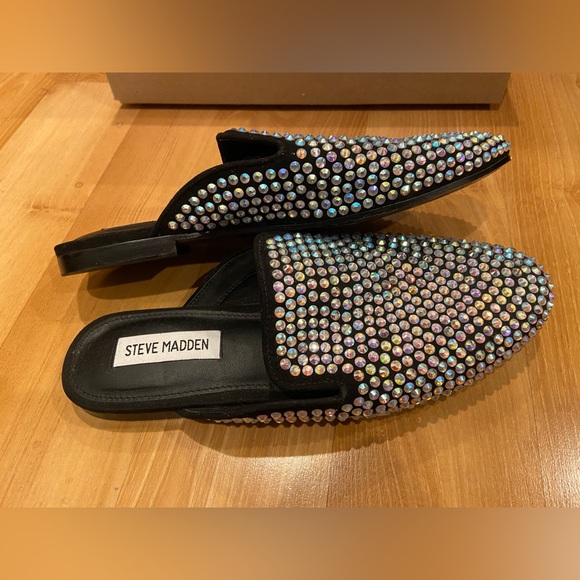 Steve Madden Hugh-R Rhinestone Mules size 7 - Picture 6 of 6